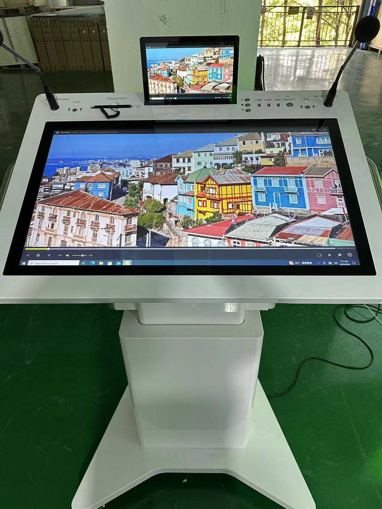 32 '' Interaktiv LCD -lektor Smart Double Screen Podium